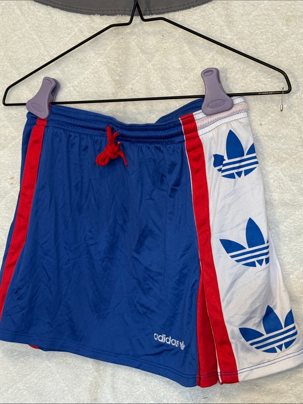 adidas Blue Red White Trefoil Athletic Skirt 2004 NWT XS